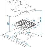 Газовая варочная панель Haier HHX-M64RFX (TD0050128RU)