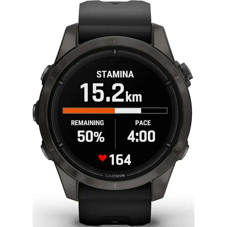 Умные часы Garmin Epix Pro (Gen 2) Sapphire Edition 42mm Carbon Grey DLC Titanium with Black Band - 010-02802-15 - фото 8