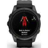 Умные часы Garmin Epix Pro (Gen 2) Sapphire Edition 42mm Carbon Grey DLC Titanium with Black Band (010-02802-15)