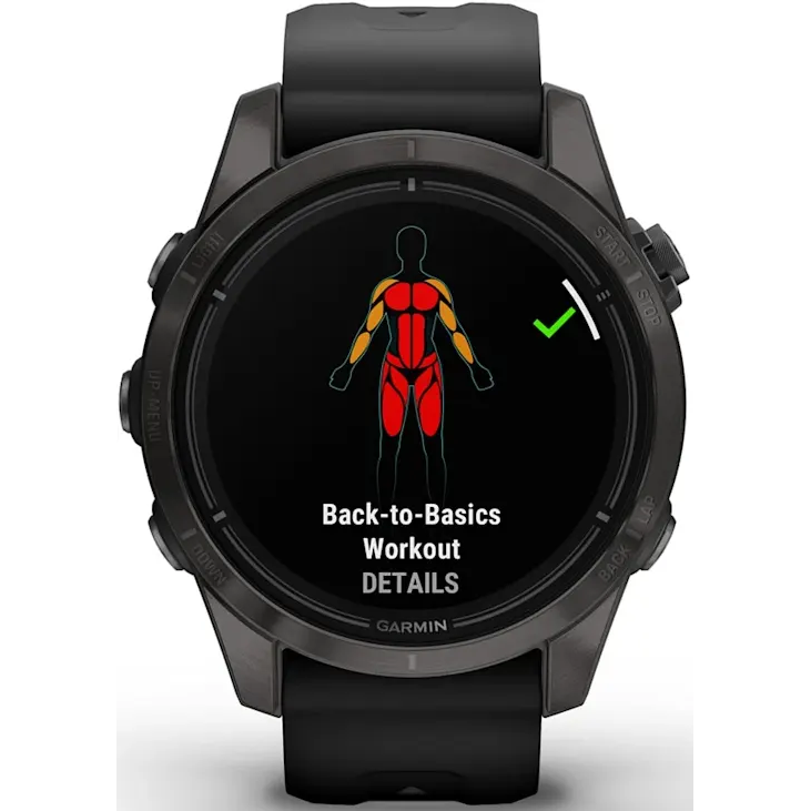 Умные часы Garmin Epix Pro (Gen 2) Sapphire Edition 42mm Carbon Grey DLC Titanium with Black Band - 010-02802-15 - фото 9