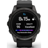 Умные часы Garmin Epix Pro (Gen 2) Sapphire Edition 42mm Carbon Grey DLC Titanium with Black Band (010-02802-15)