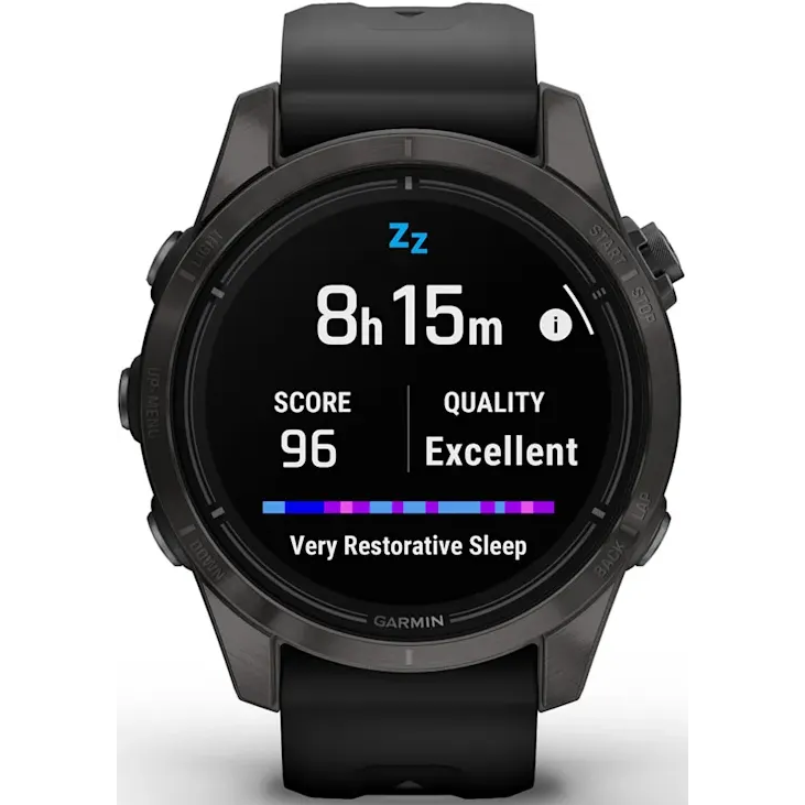 Умные часы Garmin Epix Pro (Gen 2) Sapphire Edition 42mm Carbon Grey DLC Titanium with Black Band - 010-02802-15 - фото 10