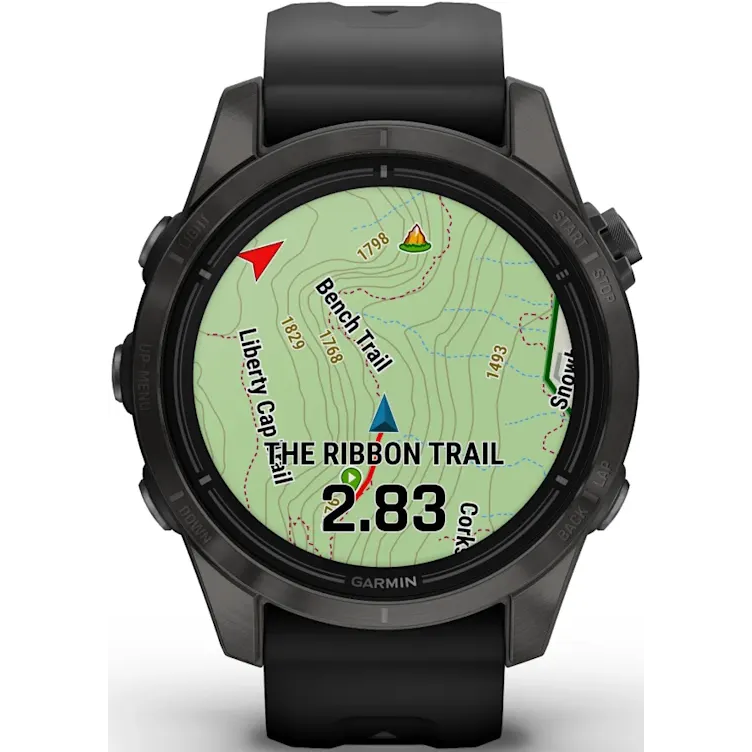 Умные часы Garmin Epix Pro (Gen 2) Sapphire Edition 42mm Carbon Grey DLC Titanium with Black Band - 010-02802-15 - фото 12