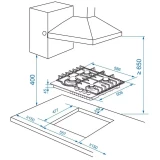Газовая варочная панель Haier HHX-M64RNVX (TD0050126RU)