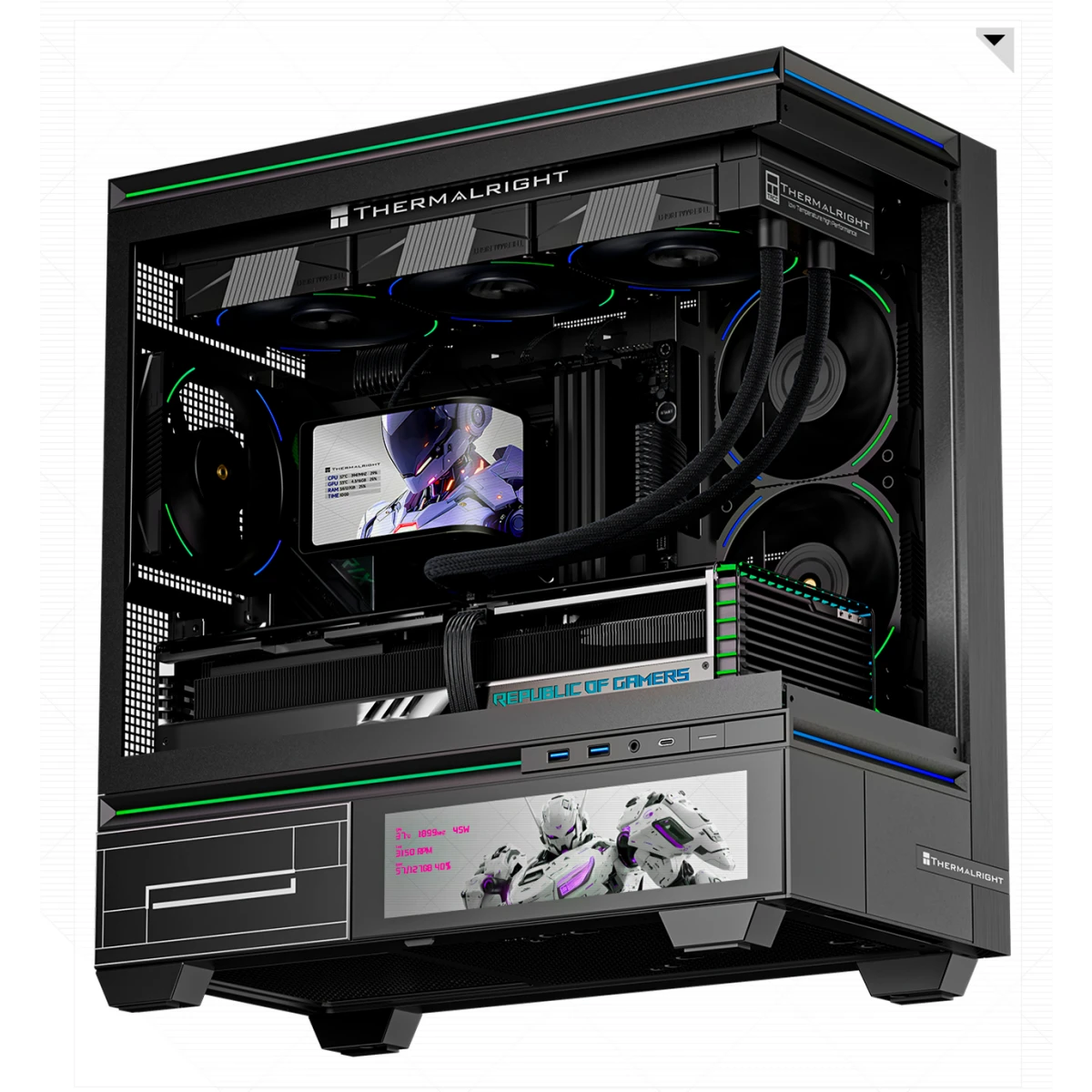 Система жидкостного охлаждения Thermalright Wonder Vision 360 Turbo ARGB Black - TRWV360TAB - фото 4