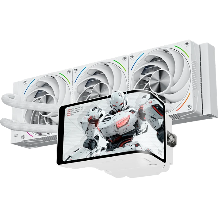 Система жидкостного охлаждения Thermalright Wonder Vision 360 Turbo ARGB White - TRWV360TAW