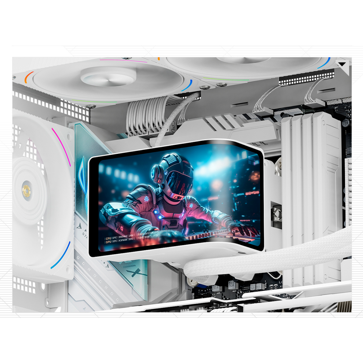 Система жидкостного охлаждения Thermalright Wonder Vision 360 Turbo ARGB White - TRWV360TAW - фото 3