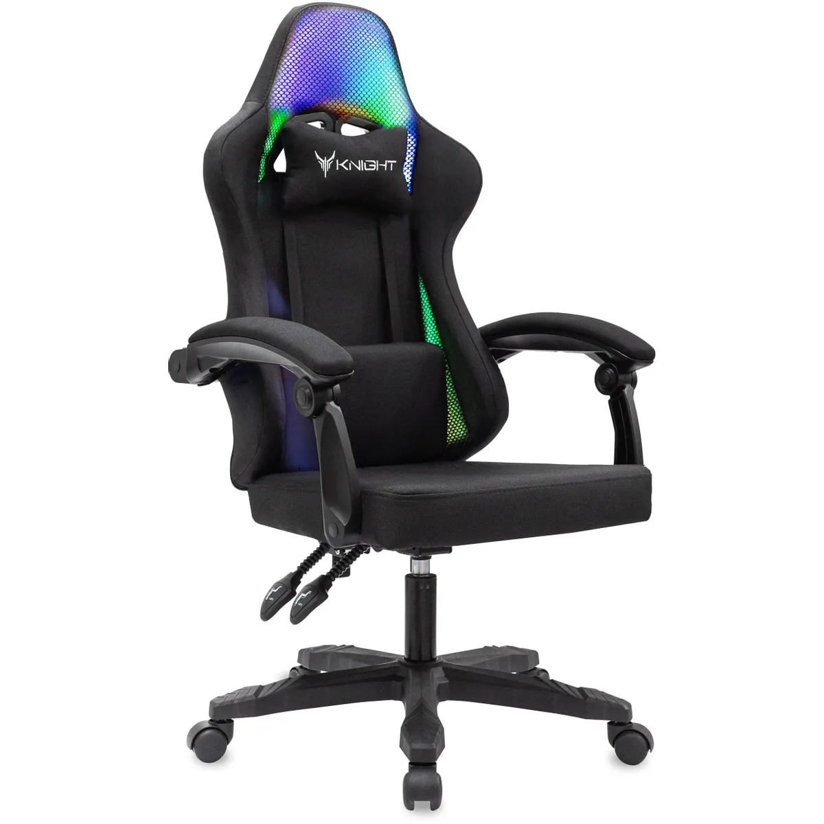 Игровое кресло Бюрократ Knight Wolf RGB Black - KNIGHT WOLF RGB B