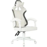 Игровое кресло Бюрократ Knight Wolf White/Grey (KNIGHT WOLF WH WG)