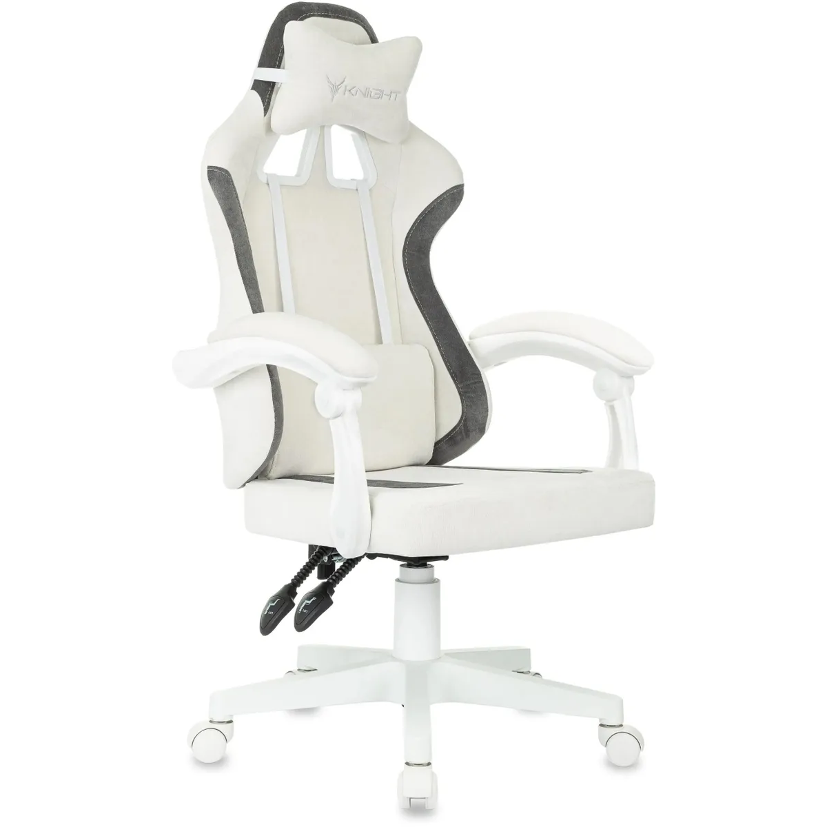 Игровое кресло Бюрократ Knight Wolf White/Grey - KNIGHT WOLF WH WG