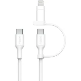 Кабель USB Type-C - USB Type-C/Lightning, 1.5м, Belkin CAC003hq1.5MWH
