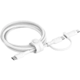Кабель USB Type-C - USB Type-C/Lightning, 1.5м, Belkin CAC003hq1.5MWH