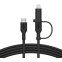 Кабель USB Type-C - USB Type-C/Lightning, 1.5м, Belkin CAC003hq1.5MBK