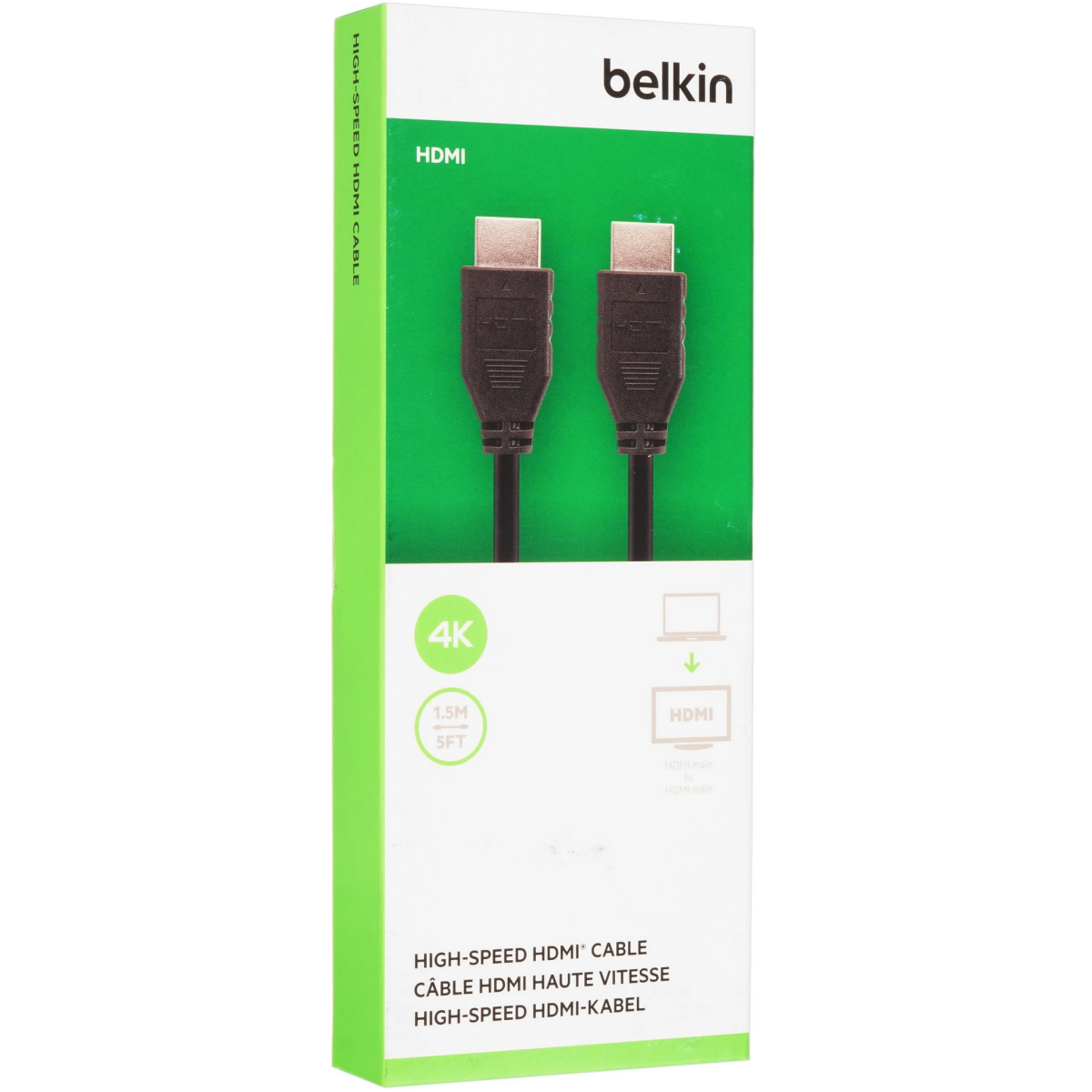 Кабель HDMI - HDMI, 1.5м, Belkin F3Y017bt1.5MBLK - фото 3