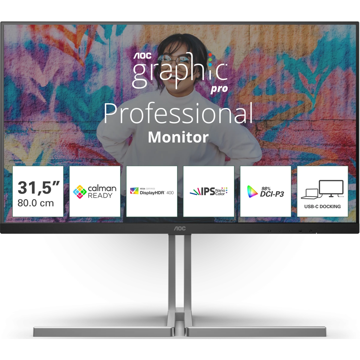 Монитор AOC 32" U32U3CV Graphic Pro