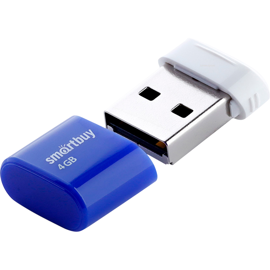 USB Flash накопитель 4Gb SmartBuy Lara Blue (SB4GBLara-B) - фото 2
