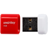 USB Flash накопитель 4Gb SmartBuy Lara Red (SB4GBLara-R)