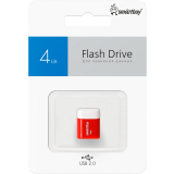 USB Flash накопитель 4Gb SmartBuy Lara Red (SB4GBLara-R)