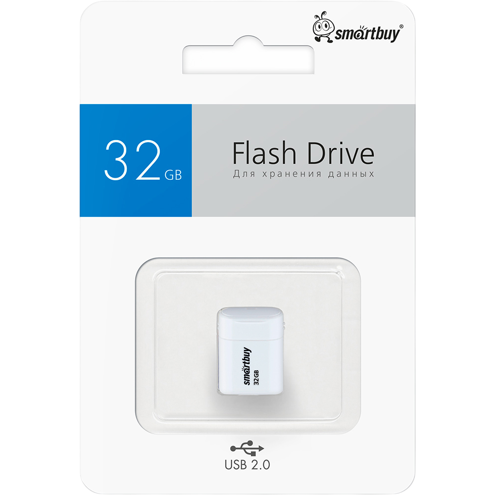 USB Flash накопитель 32Gb SmartBuy Lara White (SB32GBLARA-W) - фото 4