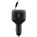 Автомобильное зарядное устройство Belkin Retractable Car Charger 75W (CCC001hqBK)