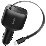 Автомобильное зарядное устройство Belkin Retractable Car Charger 75W (CCC001hqBK)