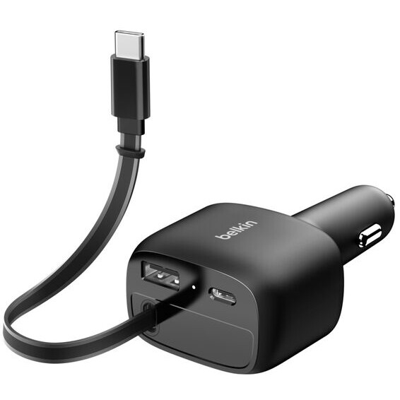 Автомобильное зарядное устройство Belkin Retractable Car Charger 75W - CCC001hqBK - фото 5