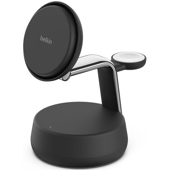Беспроводное зарядное устройство Belkin 3-in-1 Magnetic Charging Dock with Qi2 25W - WIZ040kqCH - фото 2