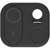 Беспроводное зарядное устройство Belkin 3-in-1 Magnetic Foldable Wireless Charger with Qi2 15W Black (WIZ029vfBK)
