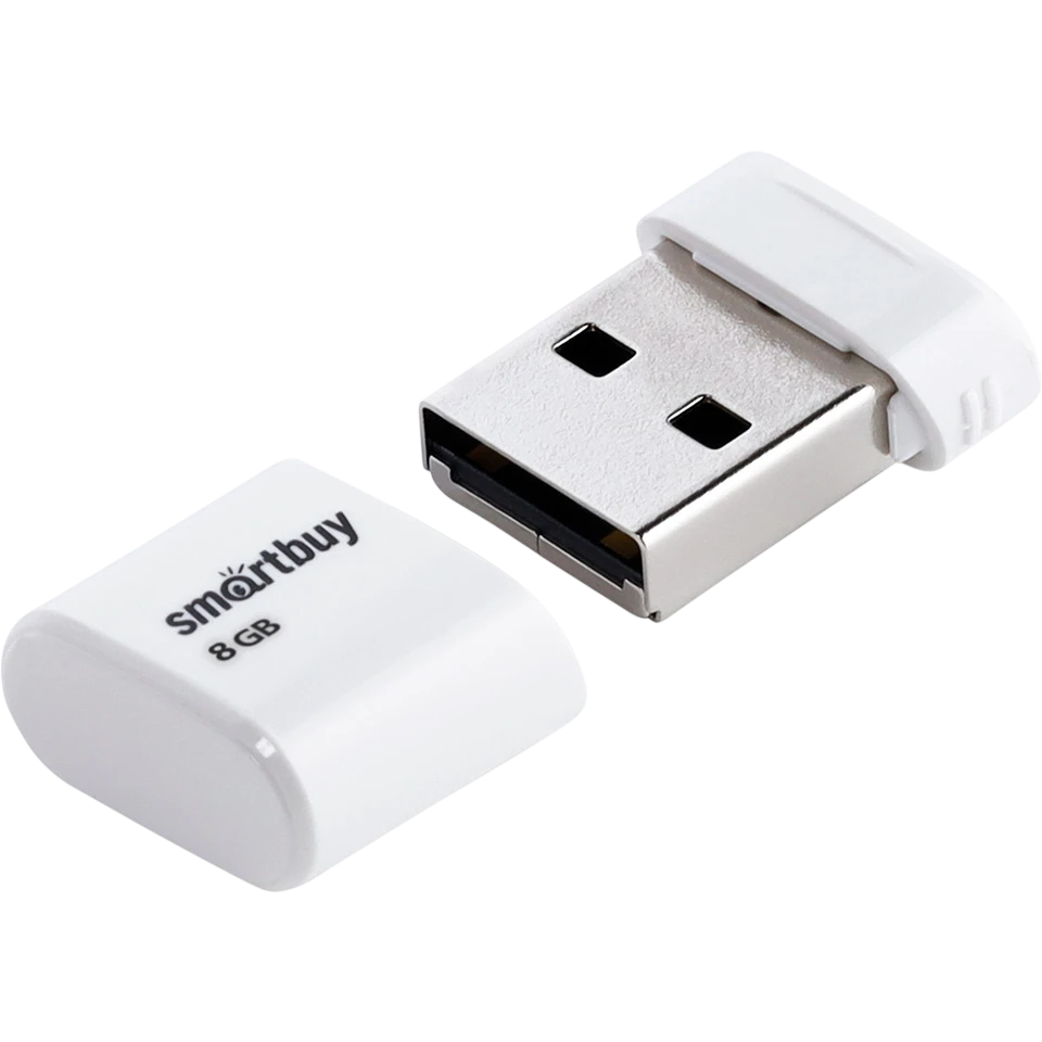 USB Flash накопитель 8Gb SmartBuy Lara White (SB8GBLARA-W) - фото 2