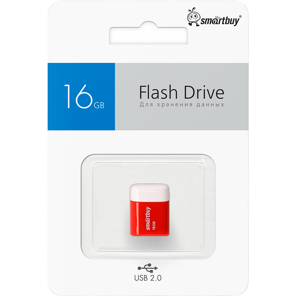 USB Flash накопитель 16Gb SmartBuy Lara Red (SB16GBLARA-R) - фото 4