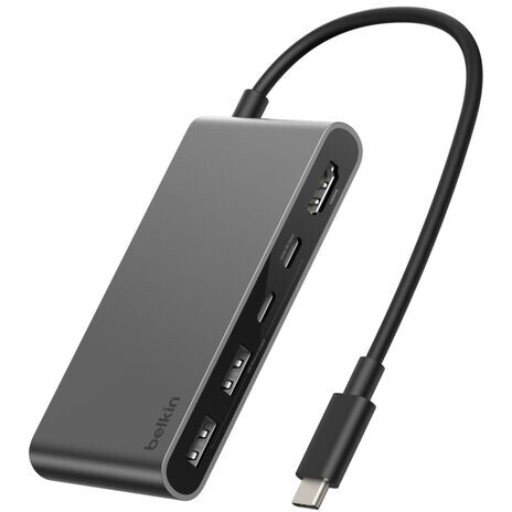 Док-станция Belkin 5-Port USB-C Hub with Dual USB-C Ports Space Gray - AVC022hqSGY - фото 3
