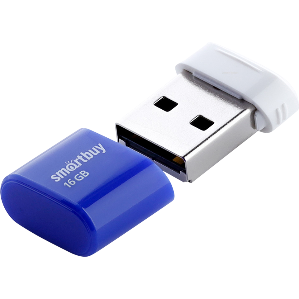 USB Flash накопитель 16Gb SmartBuy Lara Blue (SB16GBLARA-B) - фото 2