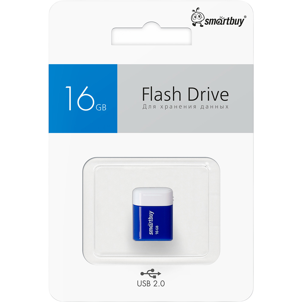 USB Flash накопитель 16Gb SmartBuy Lara Blue (SB16GBLARA-B) - фото 4