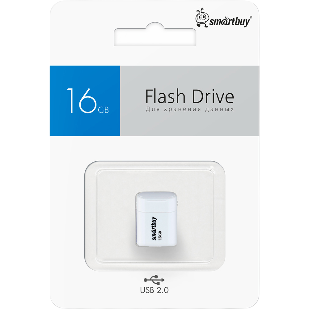 USB Flash накопитель 16Gb SmartBuy Lara White (SB16GBLARA-W) - фото 4
