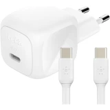 Сетевое зарядное устройство Belkin Compact USB-C Wall Charger 45W + USB-C Cable White (WCA013kq1MWH-B6)