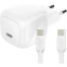 Сетевое зарядное устройство Belkin Compact USB-C Wall Charger 45W + USB-C Cable White - WCA013kq1MWH-B6