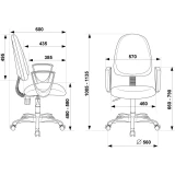 Офисное кресло Бюрократ CH-1300N/3C06 Blue