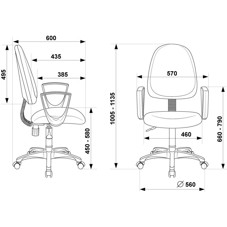 Офисное кресло Бюрократ CH-1300N/3C06 Blue - фото 5