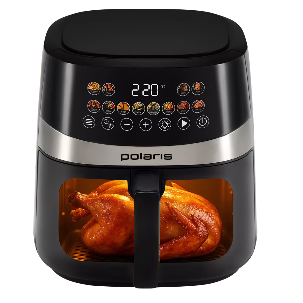 Аэрогриль Polaris PAF 8005W WIFI IQ Home Black - фото 8
