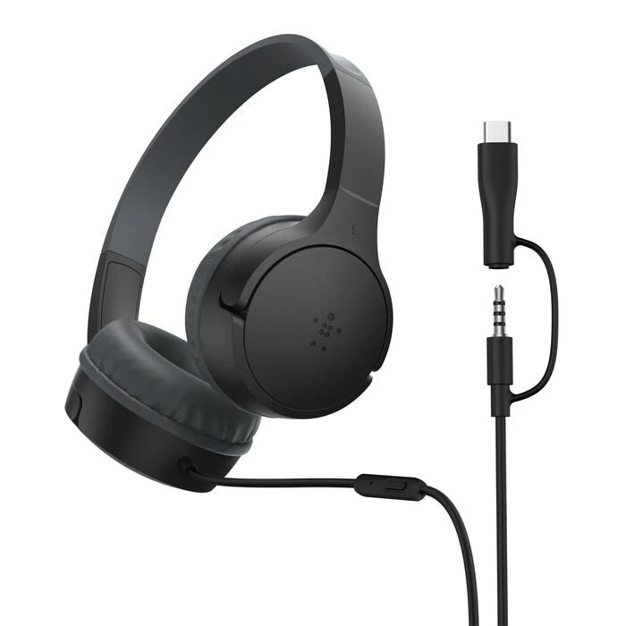 Гарнитура Belkin SoundForm Mini Wired Black (USB-C and 3.5mm) - AUD010hqBK