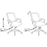 Офисное кресло Бюрократ CH-695N Black PU (CH-695N/BLACK-PU)