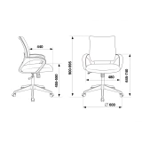 Офисное кресло Бюрократ CH-695N Black PU (CH-695N/BLACK-PU)