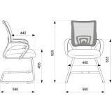 Офисное кресло Бюрократ CH-695N-AV Dark Grey (CH-695N-AV/DG/TW-11)