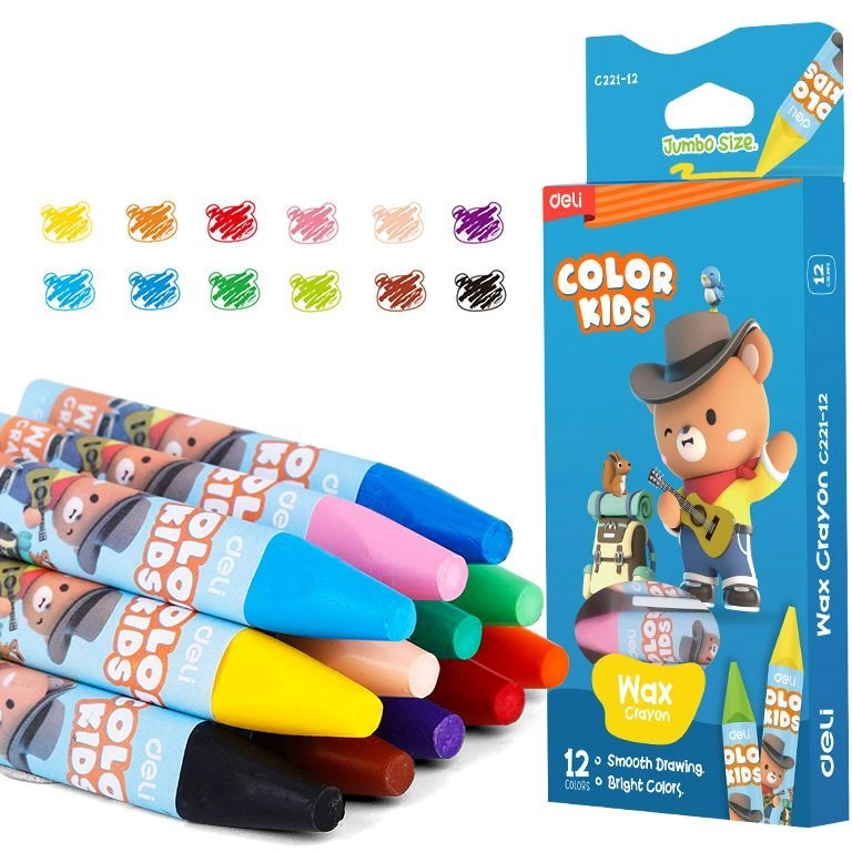 Мелки восковые Deli EC221-12