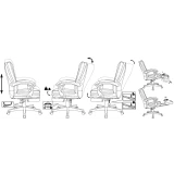 Офисное кресло Бюрократ CH-868N-BF Black (CH-868N-BF/BLACK-PU)