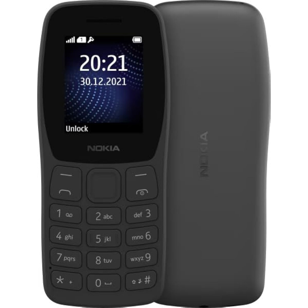 Смартфон Nokia 105 DS Charcoal (TA-1459) - 1GF010IPA1C01