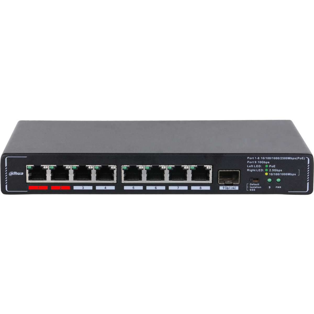 Коммутатор (свитч) Dahua DH-SMG1009XP