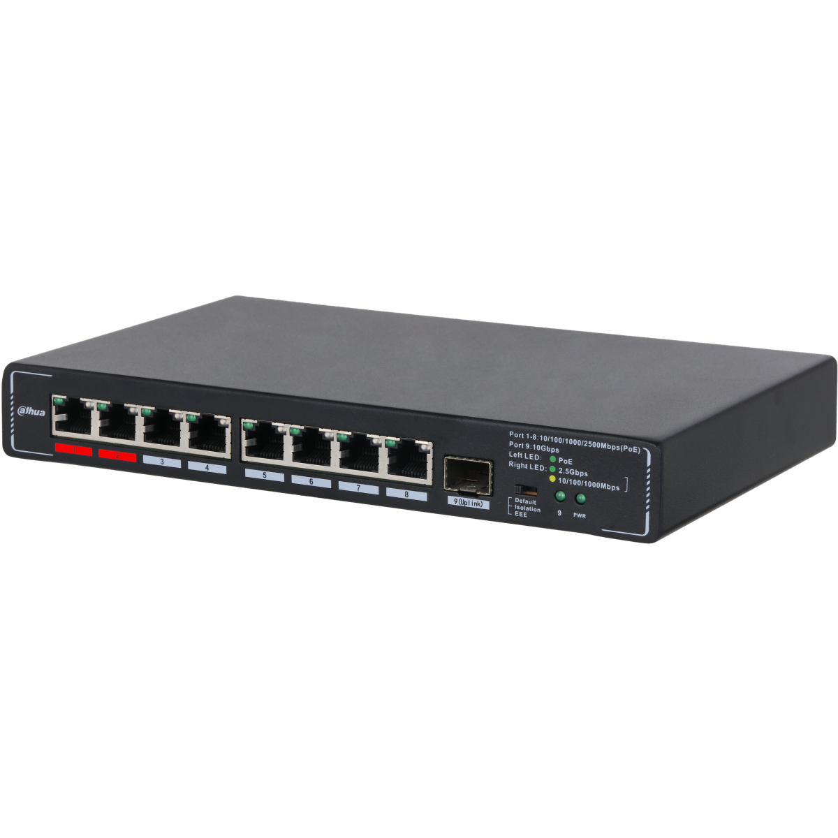 Коммутатор (свитч) Dahua DH-SMG1009XP - фото 2