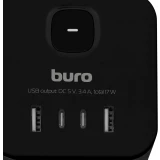 Сетевой разветвитель Buro BU-PW3UC-B