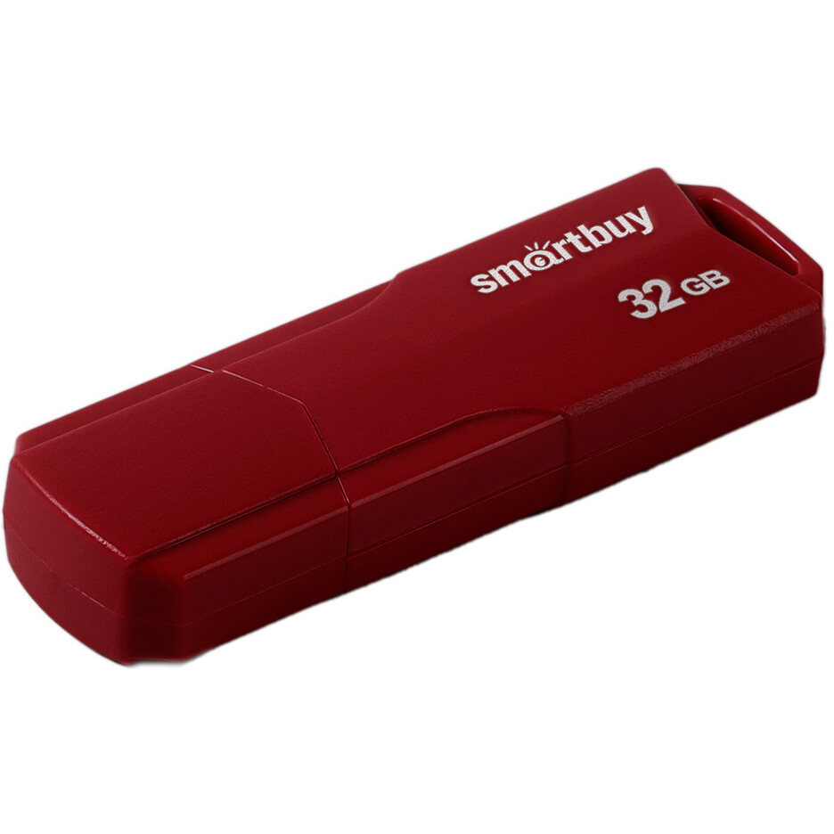USB Flash накопитель 32Gb SmartBuy Clue Burgundy (SB32GBCLU-BG) - фото 2